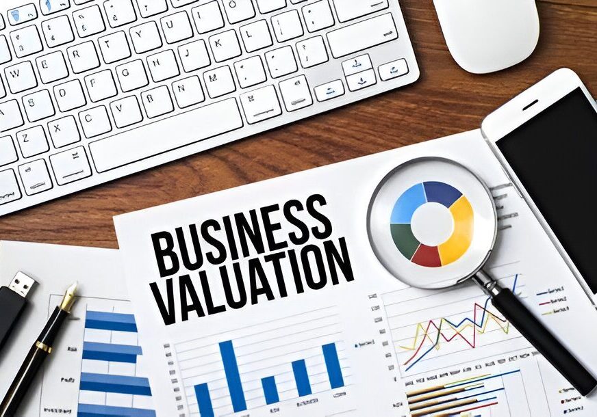 Business valuation charts and graphs.